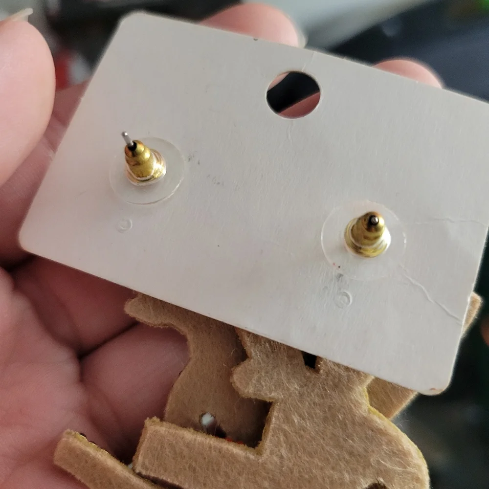 Reindeer Earrings - Picture 2 of 2